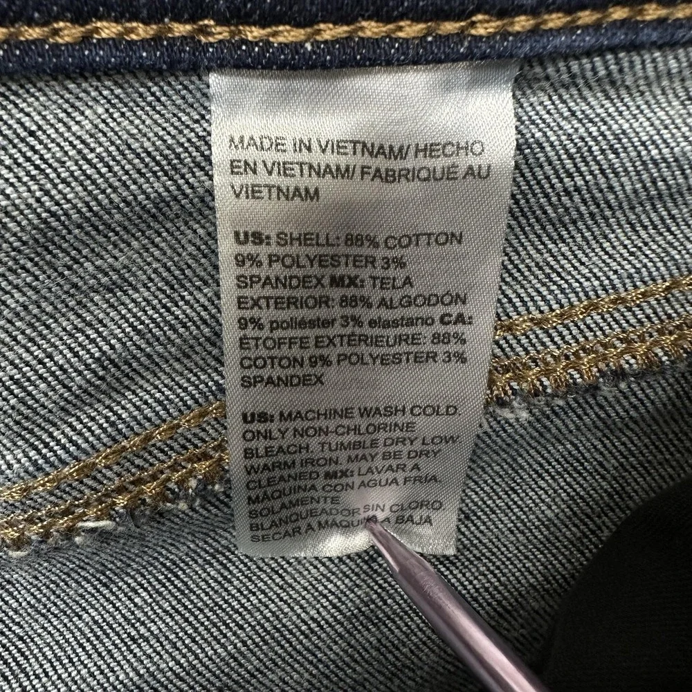 Chico's DefineMe‎ Denim Jeans Womens 14R Dark Wash High Rise Slim Leg Stretch